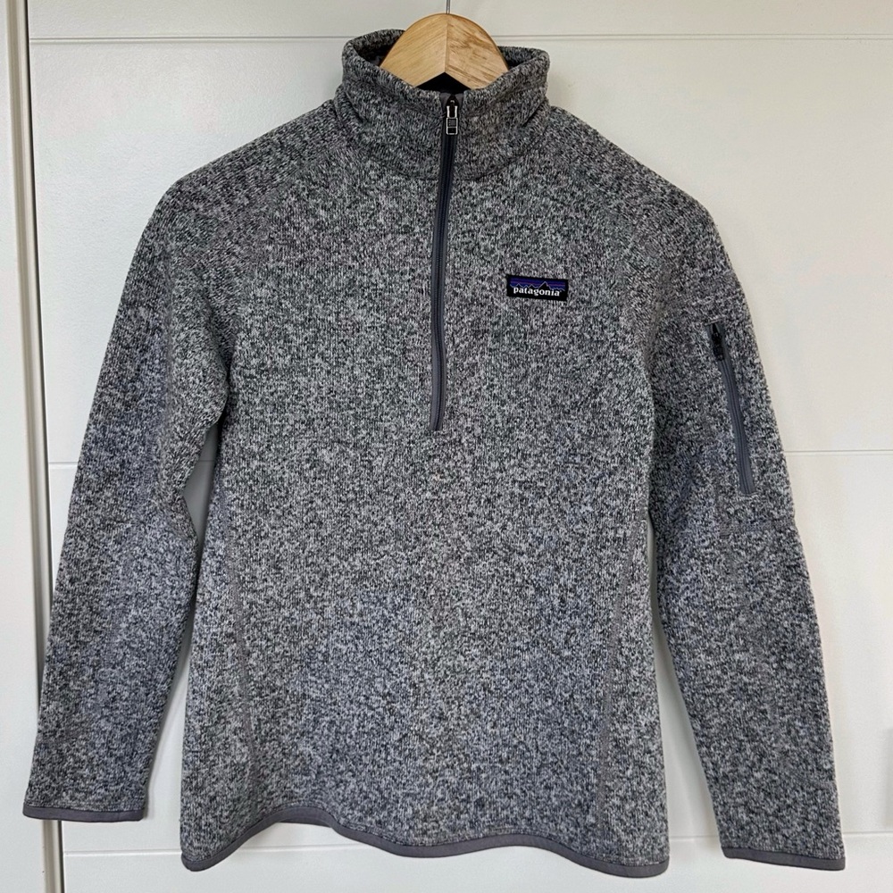 Patagonia Women’s Better Sweater 1/4 Zip Fleece Birch White XS